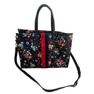 Moda Luxe Colorful Floral Preppy Large Satchel Handbag